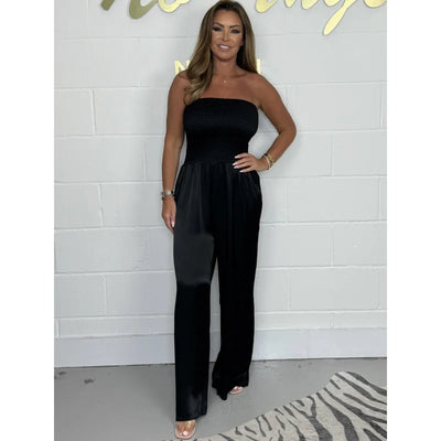 Candace - Strapless wide-leg jumpsuit