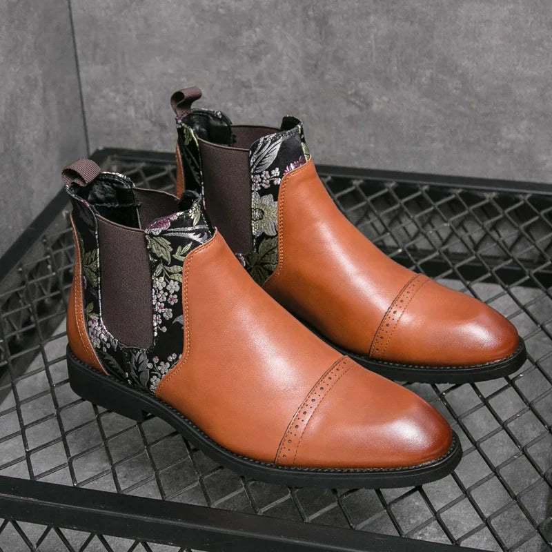 Pietro Bramante Embroidered Chelsea Boots