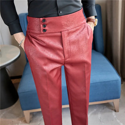 Charles Morel High Waist Business Casual Pants