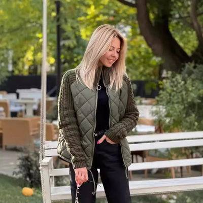 Elowen™ | Quilted Knit Sleeve Jacket