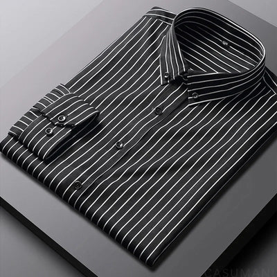 Stravino – Men’s Bold Stripe Dress Shirt