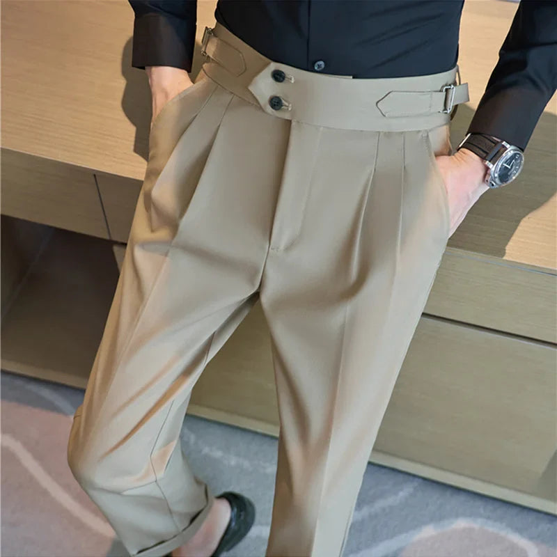 Bruno Mazzoni High-Waisted Business Suit Pants