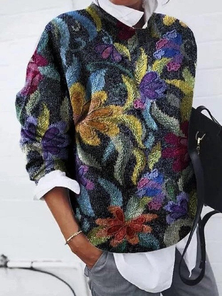Avencea Flower Sweater