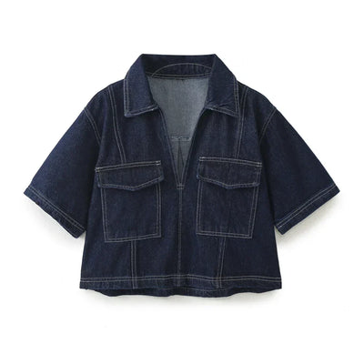 Sofia® | V-Neck Denim Set