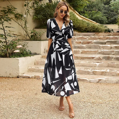 Alma | Elegant Summer Flow Midi Dress