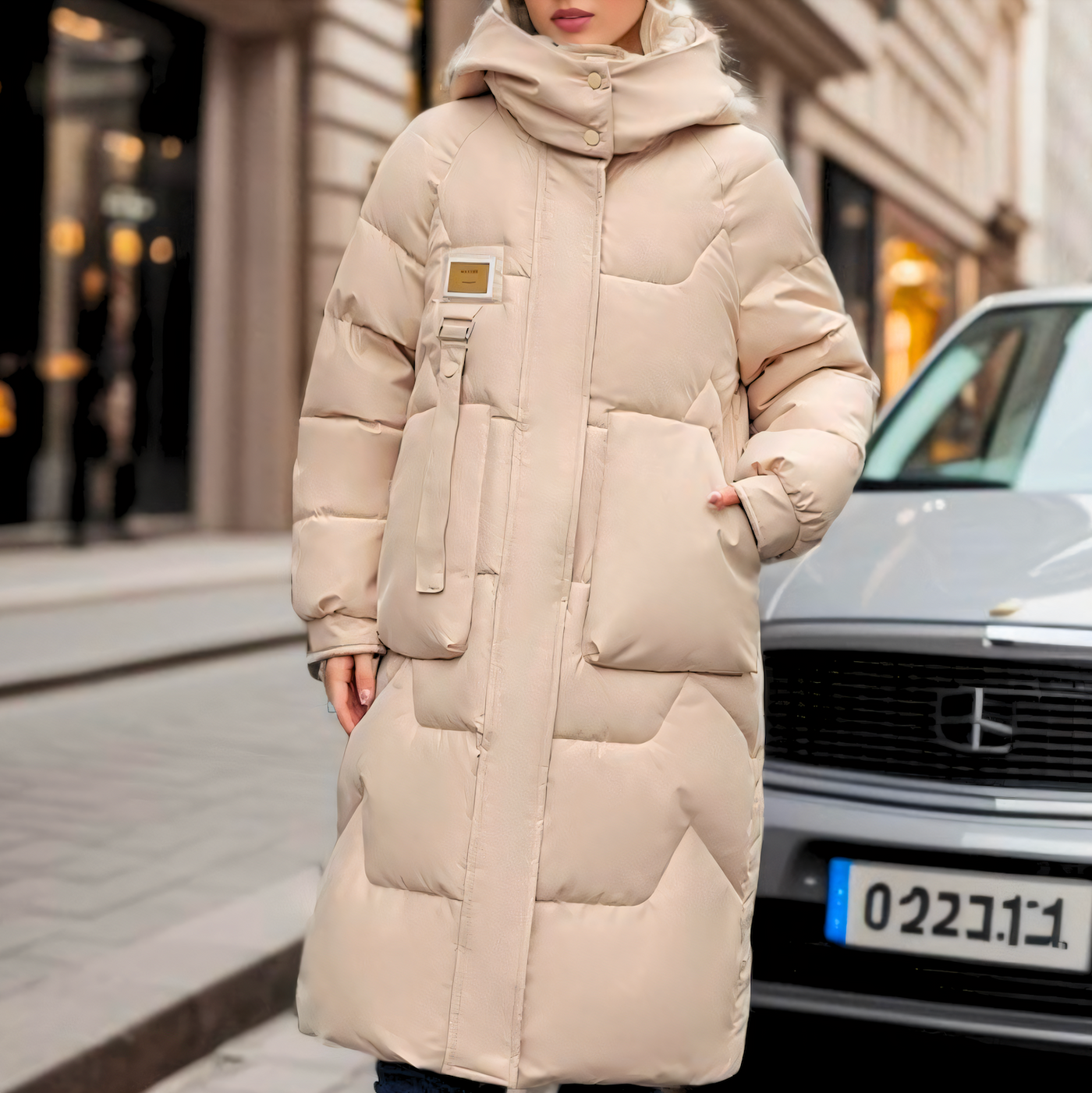 Avencea - Long Puffer Jacket - Winter Elegance Parka