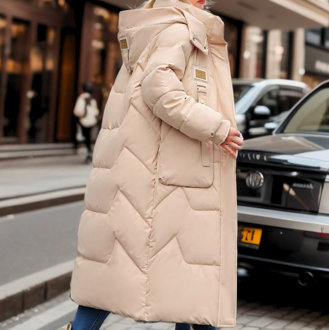 Avencea - Long Puffer Jacket - Winter Elegance Parka