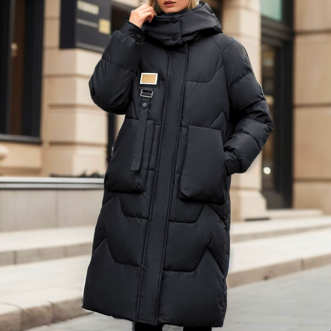 Avencea - Long Puffer Jacket - Winter Elegance Parka