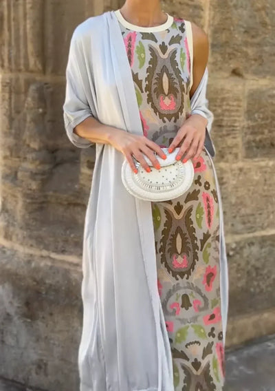 Valencia - Conjunto Elegante com Vestido e Cardigã Fluido