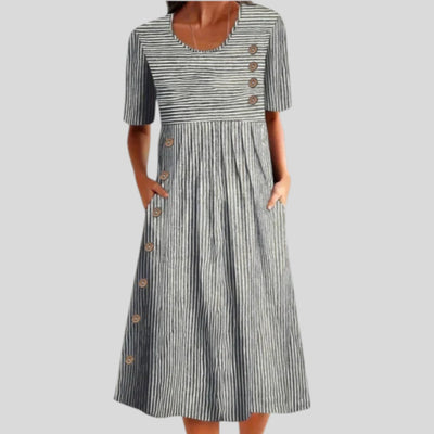 Gela | Striped Airy Summer Dress