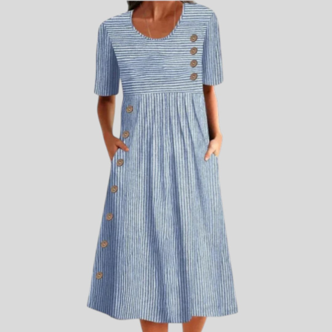 Gela | Striped Airy Summer Dress