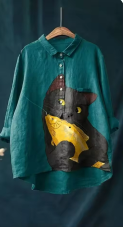 Iris | Daydream Sketch Printed Shirt