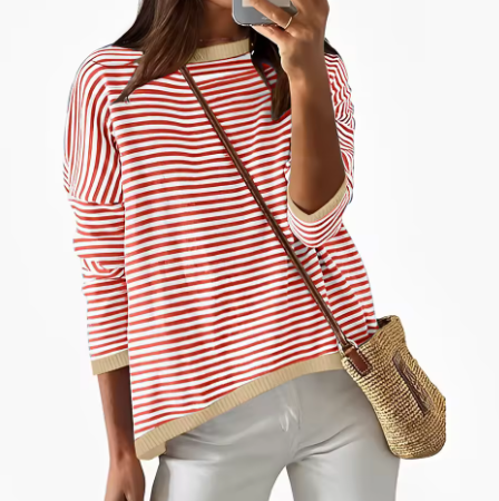 Inès Lavigne – Timeless Stripe Sweater with Accent Hem