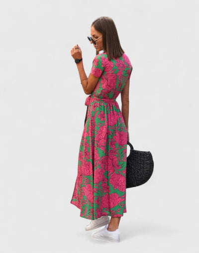 Larikina | Elegant Floral Midi Dress