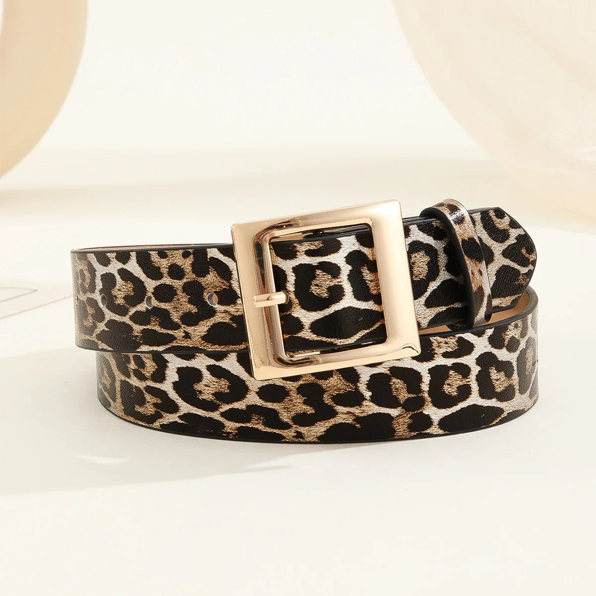 "Leopardo" Leather Belt