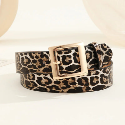 "Leopardo" Leather Belt
