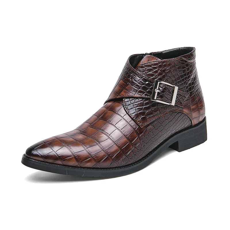 Marius Baudin Leather Buckle Boots