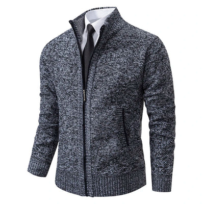Men’s Fleece Vest – Slim Fit – Stand Collar – Full Zip – Soft Warm Casual Layer