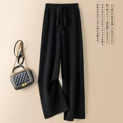 Lusara - Knitted Wool Loose Pants