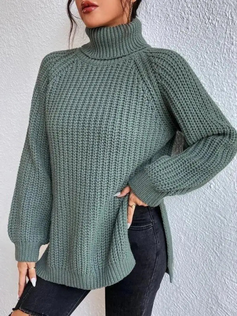 Mia™ - Comfortable Turtleneck Long Sweater