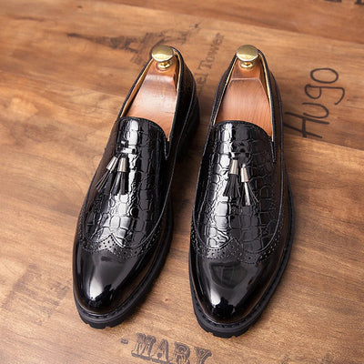 Gaston Delorme Two-Tone Wingtip Brogue Loafers