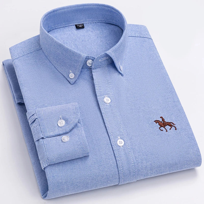 Cavalleri – Men’s Embroidered Oxford Shirt