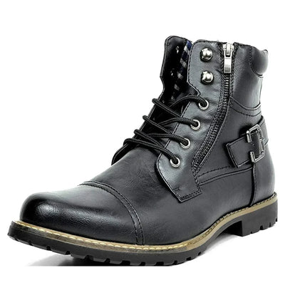 Bernard - Leather Lace-Up Boots
