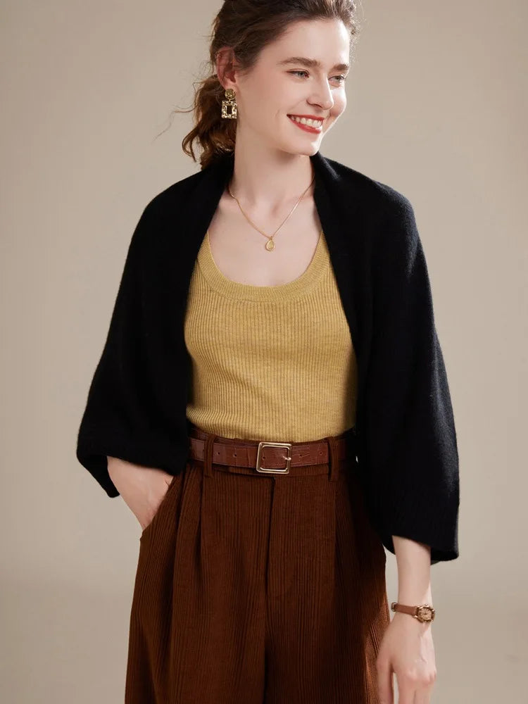 Carezza - Merino Wool Cape Sweater Scarf