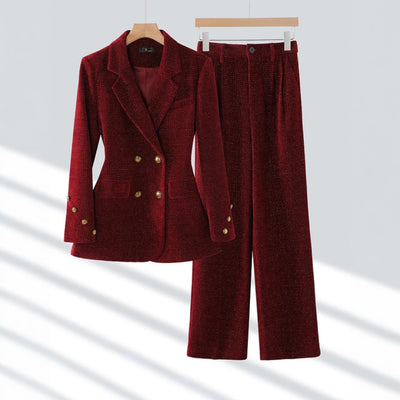 Cheri Corduroy Two-Piece Suit