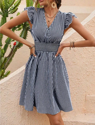 Sophia™ - Stylish Striped Dress