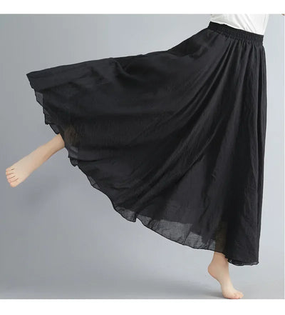 "Sunlit Breeze" Maxi Skirt