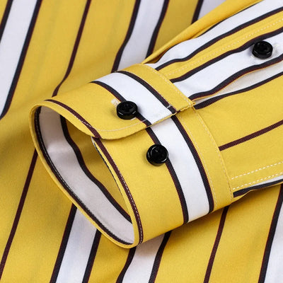Stravino – Men’s Bold Stripe Dress Shirt