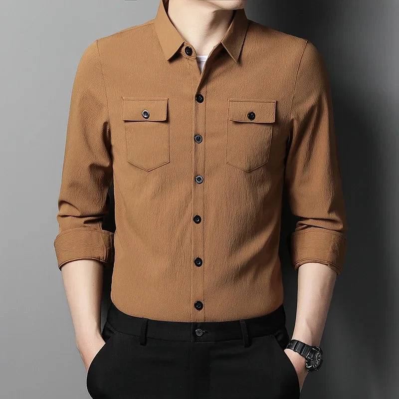Vinthentic Premium Cotton Button-Up Shirt
