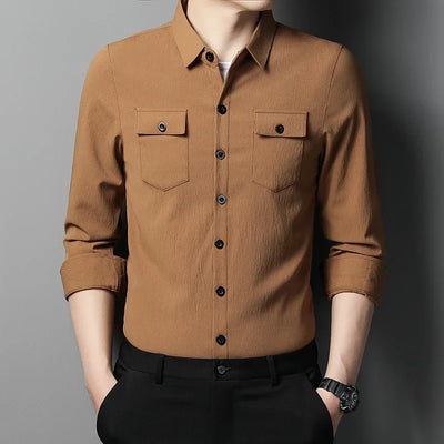 Vinthentic Premium Cotton Button-Up Shirt