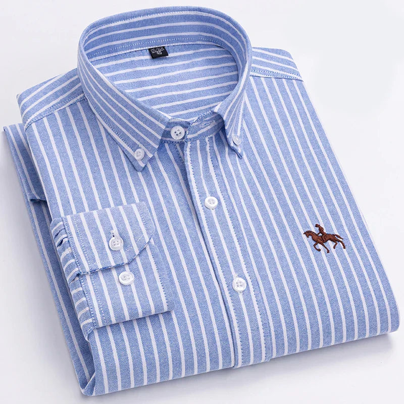 Cavalleri – Men’s Embroidered Oxford Shirt
