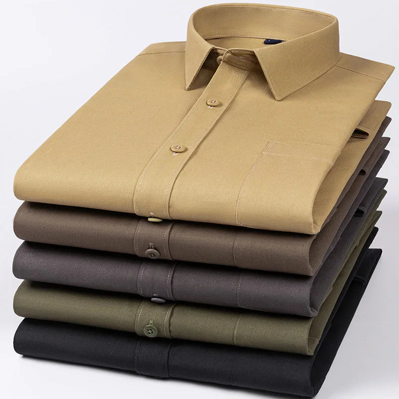 Formaro – Men’s Solid Tactical Dress Shirt
