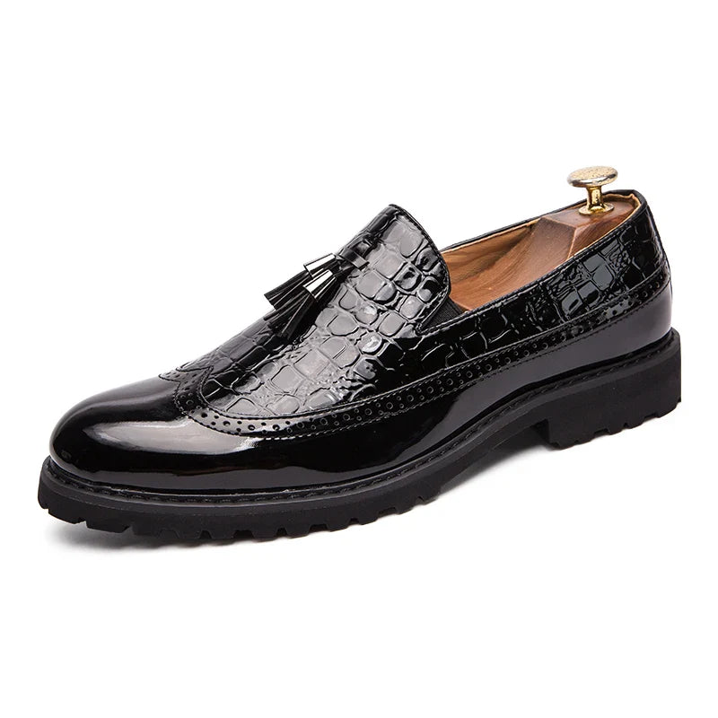 Gaston Delorme Two-Tone Wingtip Brogue Loafers