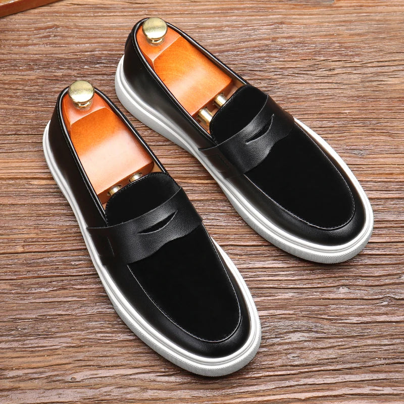 Paolo Neri Slip-on Leather Loafers