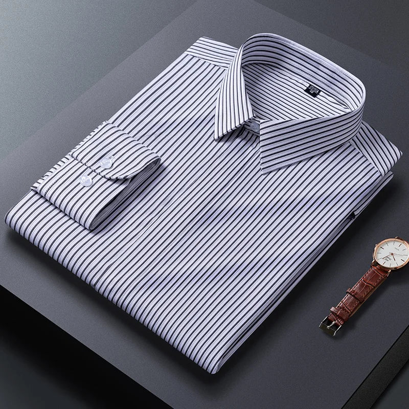 Nicolas Colombel Tailored Striped Button-Up
