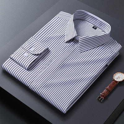 Nicolas Colombel Tailored Striped Button-Up