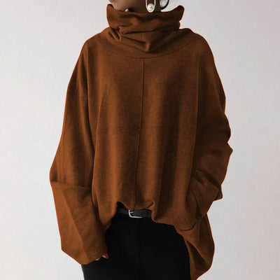 Avencea | Oversized Cozy Sweater with Cowl Neck