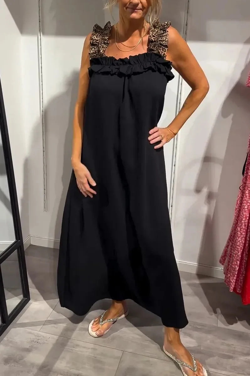 Ismara | Ruffle-Strap Maxi Dress