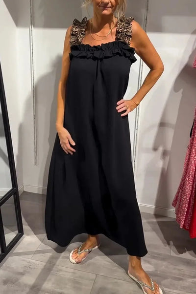 Ismara | Ruffle-Strap Maxi Dress