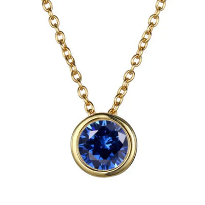 Lunaria Gemmara Birthstone Necklace | Gold 18k
