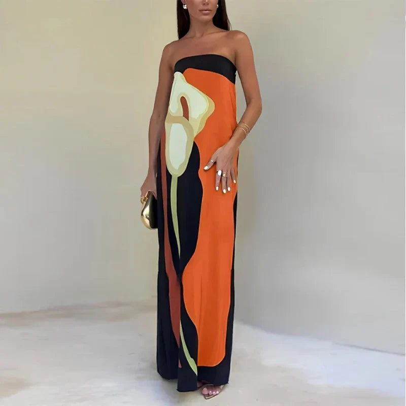 Galina -  Classic Maxi Dress for Summer