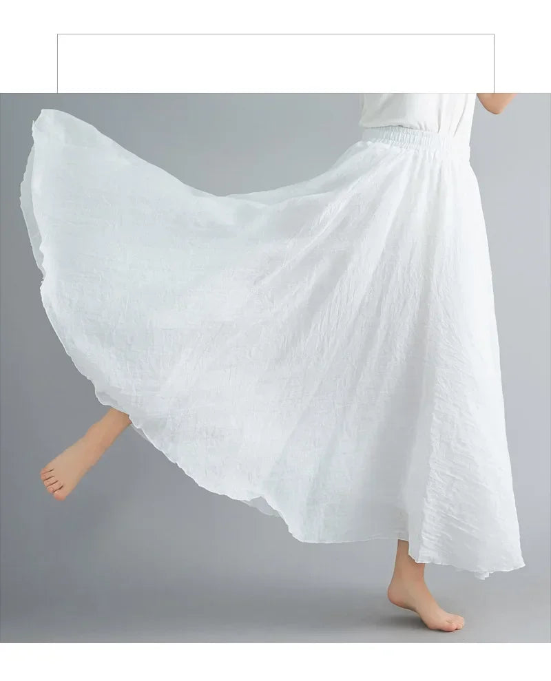 "Sunlit Breeze" Maxi Skirt