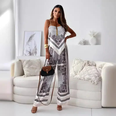 Micah - Stylish Lace-Up Vest & Pant Set