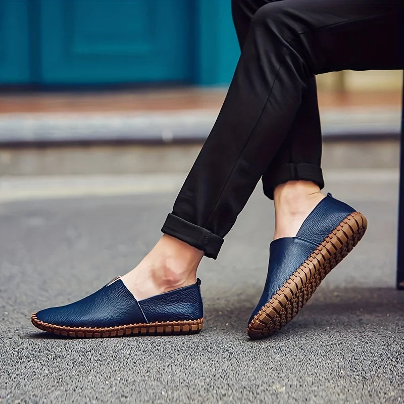 Francesco Baratta Leather Summer Loafers