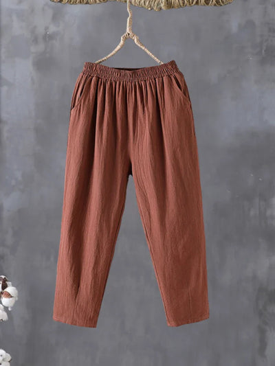Mira – Casual Cotton-Linen Harem Pants
