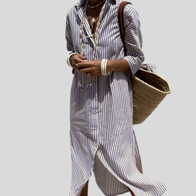 Nicole | Comfortable Striped Midi Dress